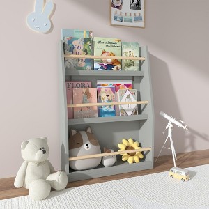 KTMBDW 3 Tier Kids Book Shelf,Kids Book Rack, Helps Keep Bedrooms, Playrooms, and Classrooms Organized - 1 of 4