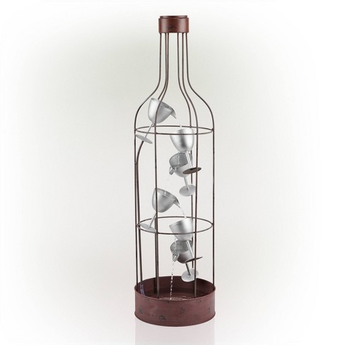 Wine bottle best sale shaped shelf