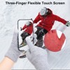 Unique Bargains Touchscreen Winter Anti-Slip Common Size Warm Hiking Gloves 8.7" x 3.5" 1 Pair - 4 of 4
