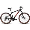 BestParts Teen Mountain Bike 24 Inch, Youth MTB Bicycle with Disc Brakes, Durable Steel Frame, for School Commuting & Outdoor Use, Red+Black - 2 of 4
