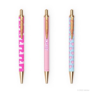 Yoobi Barbie Ballpoint Pen Retractable 3pk - 1 of 4