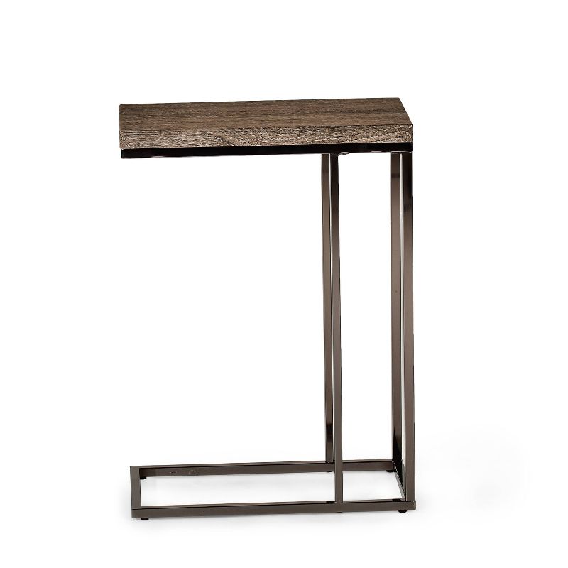 Lucia Chairside End Table Gray/Brown - Steve Silver, 4 of 5