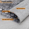 Runner for Hallway Washable Kitchen Rug Non Slip Vintage Farmhouse Soft Grey Low Pile for Living Room Bedroom Decor Nursery - 3 of 4