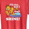 Women's - Garfield - I'll Rise But Won't Shine Short Sleeve Graphic T-Shirt - 2 of 4