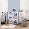 NoJo Arctic Adventure Light Blue and Tan I Love You Like No Otter Super Soft Applique Baby Blanket - 4 of 4