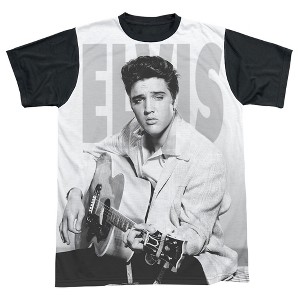 Men's Elvis Presley Play Me A Song Short Sleeve Costume T-Shirt - 1 of 4