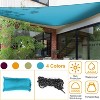 iMountek"Triangle Shade Sail Canopy for Patio, Playground, Camping & Outdoor Sunscreen Shelter"BlueOrange&Purple - 2 of 4