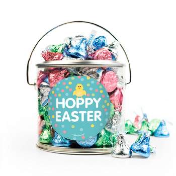 Easter Candy Gift Hershey's Kisses Paint Can Blue Hoppy Easter -  By Just Candy