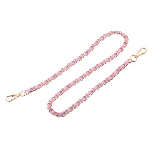 Unique Bargains Metal Corrosion-Resistant PU Leather Purse Flat Chain Straps - 1 of 3
