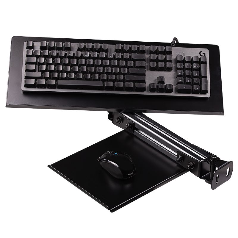 Next Level Racing F-GT Elite Keyboard and Mouse Tray Carbon Grey (NLR-E010), 1 of 4