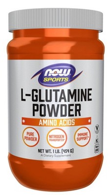 Glutamine Pure Powder by Now Foods  -  1 lbs Powder
