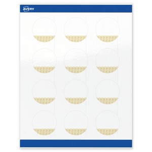 Avery Round Labels, Gold Lace Trim Pattern, 2" Diameter, 120 Total - 1 of 4