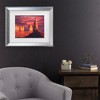 Trademark Fine Art - R W Hedge Fiery Castles Matted Framed Art - 2 of 4