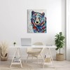 Stupell Industries Geometric Hued Abstract Bear Canvas Wall Art - 2 of 4