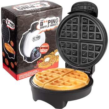 SCS Direct That BEEPING Waffle Maker - Electric Non Stick Waffler Griddle - Belgian 7" Iron