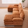NicBex Couches for Living Room 111.8" U Shape Sectional Sofa Couch Chenille Upholstered 4-seat Couch Set with Chaise Lounge - 2 of 4