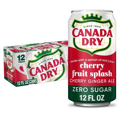 Canada Fruit Splash ZERO Soda - 12pk/12 fl oz Cans: Non-Caffeinated, Ginger