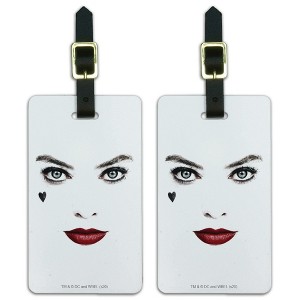 Birds Of Prey Harley Quinn Red Lips Luggage ID Tags Set of 2 - 1 of 4