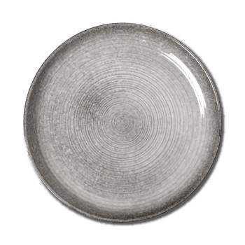tagltd Loft Speckled Reactive Glaze Stoneware Dinnerware Plate 11.25 inch Grey Dishwasher Safe