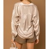 Women's Oversized Flowy Button Down Shirt - GILLI - 3 of 3