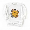 Simply Sage Market S.W.Smiley Be Happy Butterflies Garment Dyed Sweatshirt - 2 of 4