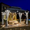 10' x 12' Hardtop Gazebo, Metal Gazebo with Aluminum Frame, Double Galvanized Steel Roof - 3 of 4