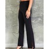 Women's Classic Trouser With Side Slit - Venti6 S - 3 of 4