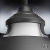 Urban Ambiance Luxury Americana Pendant Light,  8.25"H x 11"W,  Charcoal Finish, UHP2151 - 4 of 4