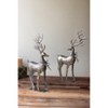Rustic Distressed Metal Reindeer – 32 Inch Set of Two Figurines by Kalalou - 4 of 4