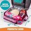 Mermaid Lunch Box w Snack Pocket and Water Bottle Holder - Girls and Kid's Back To School Insulated Lunchbox Tote Keeps Food Hotter or Colder Longer - 4 of 4