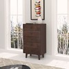 Drawer Dresser Bar, Buffet Tableware Cabinet Lockers Buffet Server Wood Spray-painted Console Table Lockers for Dining Room, Living Room, Kitchen - 4 of 4