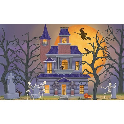 Briarwood Lane Doormat 30x18 Indoor Outdoor Haunted House Party Halloween For Halloween Doormat