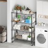 Homdox 36"Wx18"Dx72"H Heavy Duty 4-Tier Metal Wire Shelving Unit 1600LBS Load Storage Shelves with Wheels for Garage Kitchen - 4 of 4