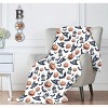 Kate Aurora Halloween Spooky Jack O' Lanterns Bats & Witch Hats Ultra Soft & Plush Oversized Accent Throw Blanket - 50 in. W x 70 in. L - 2 of 2