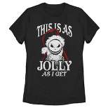Women's The Nightmare Before Christmas This Is As Jolly as I Get T-Shirt