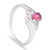 Pompeii3 5/8ct Oval Ruby & Diamond Ring 14K White Gold - 4 of 4
