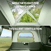 DoCred SUV Tents for Camping 4 People, PU 3000mm Waterproof SUV Tent for Car Jeep Van, 8.2'L x 8.2'W x 7.2'H with 2 Awnings & Double Door - 4 of 4