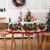 Farmhouse Christmas Tablecloth - Rectangle Table Covers, 60 x 102 Inch, Red & Green Xmas Table Decor for Kitchen & Dining Room - 2 of 4