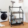 Costway Garden Tool Organizer Cart Yard Tool Storage Racks for Garage Lawn with Wheels - 4 of 4