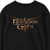 Dungeons & Dragons Baldur's Gate Logo Youth Black Long Sleeve Crew Neck Tee - image 2 of 2