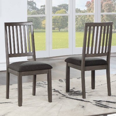 Yorktown Gray Solid Wood 5-Piece Dining Set with Upholstered Chairs