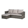 CAVINAS Patio Sofa Set, Woven L Shaped Outdoor Couch, Modern Wicker Backyard Furniture with Footstool for Garden - 4 of 4