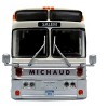 1969 Eagle Model 05 Coach Bus White and Silver with Black 1/87 (HO) Diecast Model by Iconic Replicas - 4 of 4