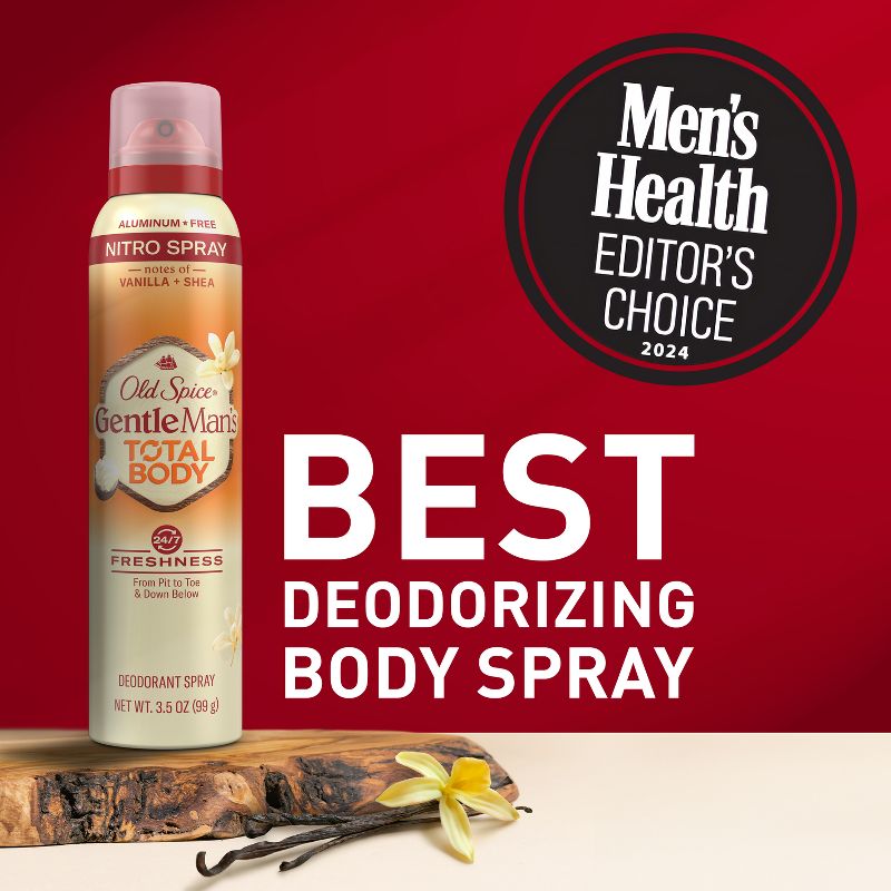 Old Spice Whole Body Deodorant for Men - Total Body Aluminum Free Spray - Vanilla &#38; Shea - 3.5oz, 3 of 11