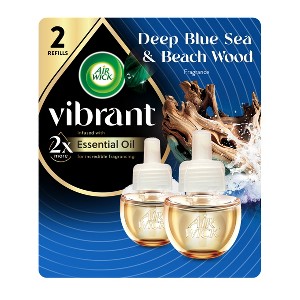 Air Wick Vibrant Scented Oil Refill Deep Blue Sea & Beach Wood - 1 of 4