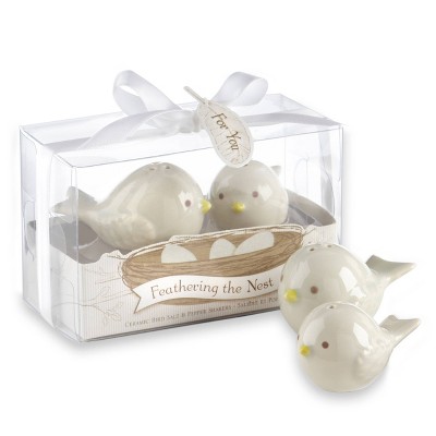 12ct Feathering the Nest Ceramic Birds Salt & Pepper Shakers