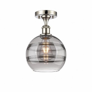 Rochester - 1 Light Semi-Flush Mount In Industrial Style-11.13 Inches Tall and 8 Inches Wide - 1 of 1