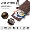 FATMOON Women's PU Leather Mini Vertical Crossbody Bag with Phone Pocket, Coin Purse, and Key Holder - Retro Soft and Lightweight Bag - 4 of 4