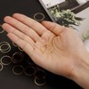Unique Bargains DIY Craft Brass Hollow Round Jewelry Connecting O-Rings 50 Pcs - 4 of 4