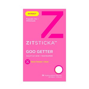 ZitSticka Goo Getter Surface Pimple Hydrocolloid Acne Patch - 36ct - 1 of 4